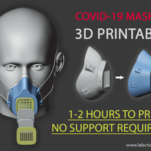 covid maske moda 3d print model - Mito3D