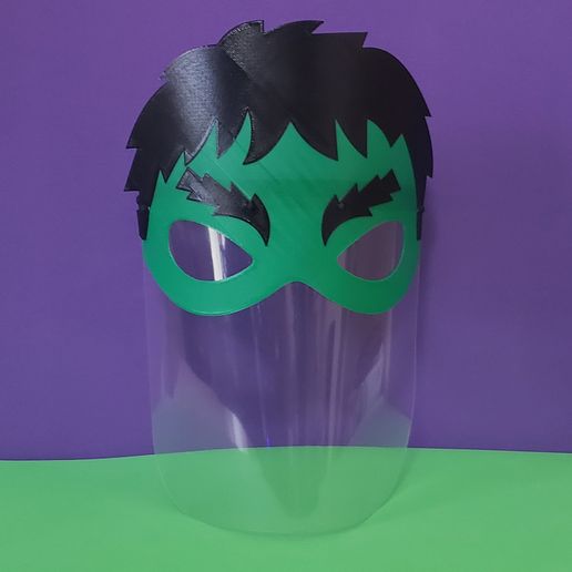 covid mascarar Diversão crianças vingadores hulk maravilha 3D print model - Mito3D