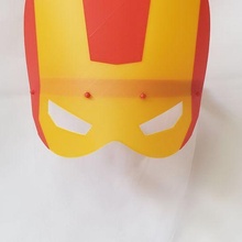 covid mask fun kids avengers ironman marvel 3d print model - Mito3D