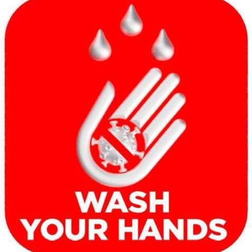 covid wash symbol plaque various stand signal sign manos lavar hand disinfection 19 covid-19 coronavirus alert 3D print model - Mito3D