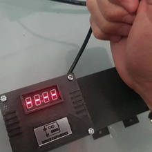 covid wrist ir thermometer shops restaurants arduino tool coronavirus temperature button display 3d print model - Mito3D