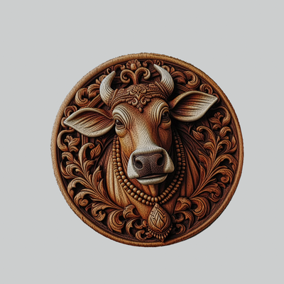 cow animal medallion art locket pendant bear camel cat chicken crocodile deer 3d print model - Mito3D