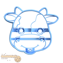 cow cookie cutter & stamp 3d print model - Mito3D
