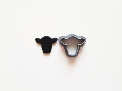 vache tête argile coupeur ensemble polymère animal 3d print model - Mito3D