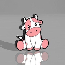 cow lamp 3d print model - Mito3D