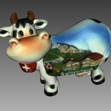 cow switzerland art sculptures artec 3d scanner 3d print model - Mito3D