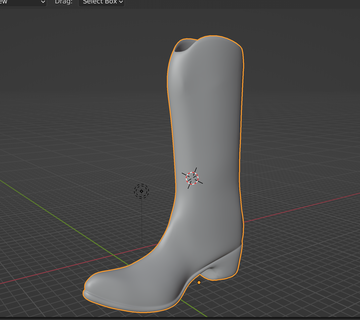 cowboy boot 3d print model - Mito3D