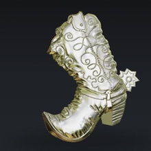 cowboy boot vari 3d print model - Mito3D