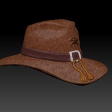 cowboy hat - mold bath bomb solid shampoo 3d print model - Mito3D