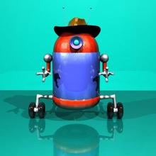 cowboy robot various technology smart human 3d print model - Mito3D
