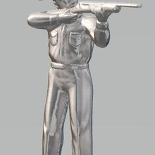 cowboy shotgun game toy model miniature gun scale railroad figurine 3d print model - Mito3D