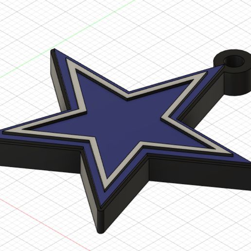 cowboy portachiavi gioielleria nfl gli sport calcio arte moda dallas 3D print model - Mito3D