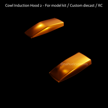 cowl induction hood 2 - model kit custom diecast rc drag racing revell amt fox body plastic 3d print model - Mito3D