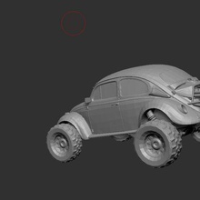 cox 4x4 personnalisé art volkswagen coccinelle vw 3d print model - Mito3D