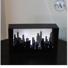 confortable lampe ville horizon lumière DIY chambre mignonne 3d nuit ambiance 3d print model - Mito3D
