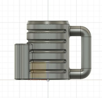 acogedor jarra articulación soporte hogar casa taza beber cerveza encendedor bic cubierta espalda yarda muelle 3d print model - Mito3D