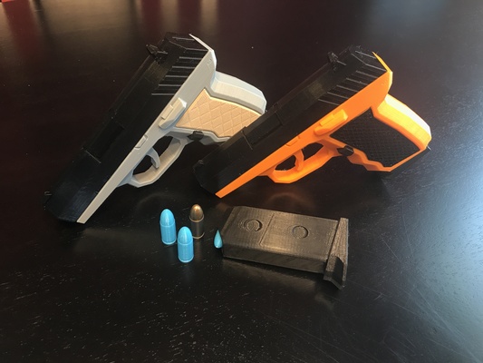 cpx 2 suporte arma fogo v2 1 + adereço mag silenciador +personalizado apertos jogos cpx2 9mm falso pistola manequim revista vakio3d v3d leia 3d print model - Mito3D