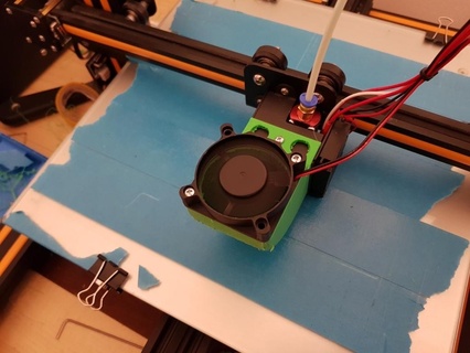 cr 10 50mm ventilateur adaptateur canal 3d imprimante pièces 3d print model - Mito3D