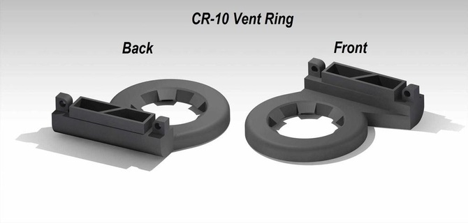 cr 10 entlüften Ring Werkzeuge Gebläse Leitung Realität 10s Wind 3d Drucker Teile 3d print model - Mito3D