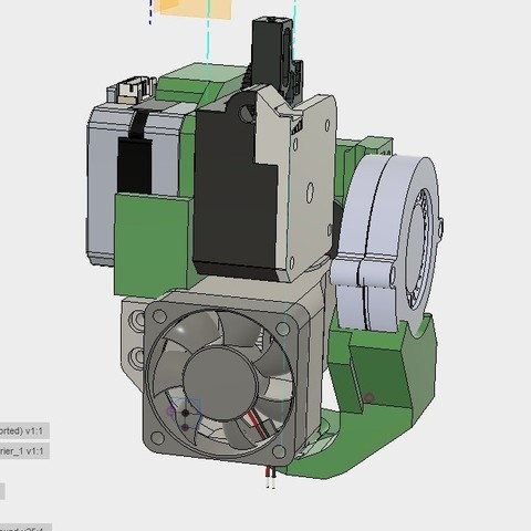 cr10 direkte heavy-duty-mod titan v5heatsink+Vulkan v6heatsink pancake motor beta tool cr-10 creality ender 2 e3d e3d-v6 3d-Drucker-Teile 3D print model - Mito3D