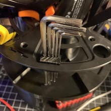 cr10 hex wrench clip tool electronics spool organizer hatchbox 3d print model - Mito3D