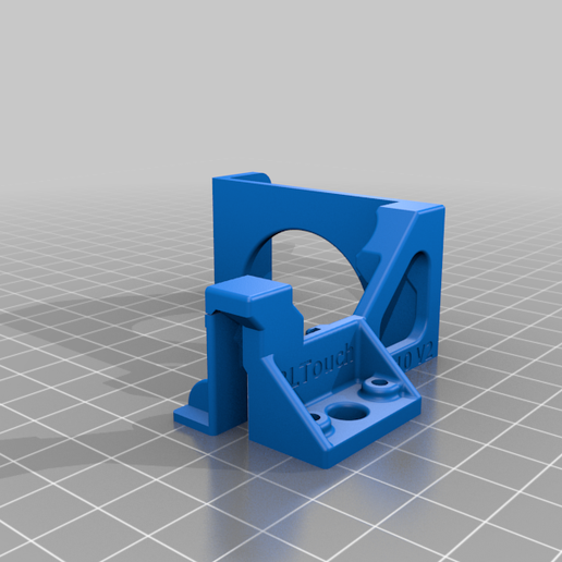 cr10 v2 bltouch centred bracket tool mount cr10-v2 cr10v2 creality 3d printer parts 3D print model - Mito3D