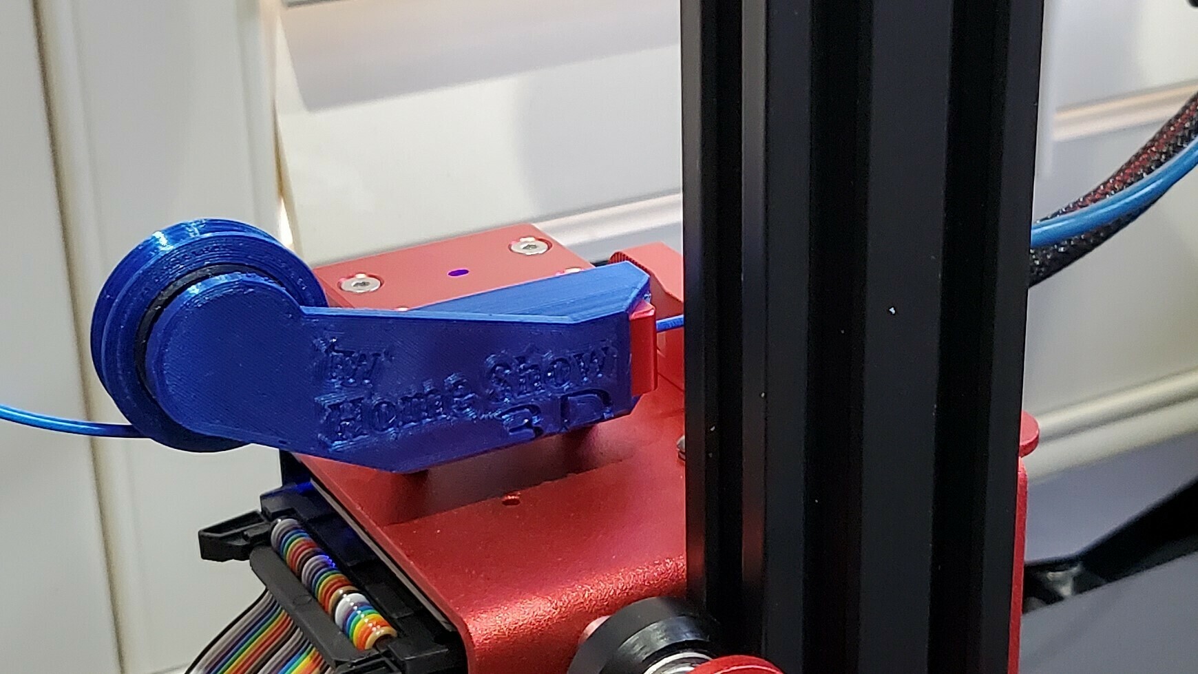 cr10s filamento rolo guia crialidade polia 608 rolamento 3D print model - Mito3D