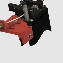 cr-10 ultimate ejes z guía de cable del extremo frío bowden abrazadera la v2 herramienta La impresión en 3d 3d print model - Mito3D