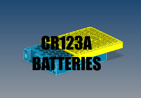 cr123a bateria 64x armazenamento encaixa 50 cal munição aa recarregável recarrega baterias cr123 ácido airsoft xbox 123 762 reutilização Nintendo cr aaa lítio 3d print model - Mito3D