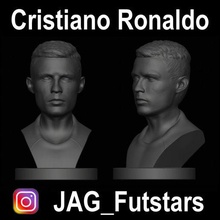 cr7 cristiano ronaldo calcio bust vero Madrid Manchester unito juventus Portogallo gioco futebol futbol mufc 3d print model - Mito3D
