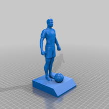 cr7 bola arte futebol jogador esculturas 3d print model - Mito3D
