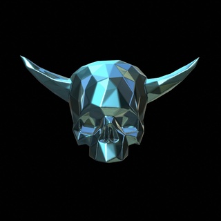 cr ne cornes Art art crâne skull dead mort artek bêtes 3d print model - Mito3D