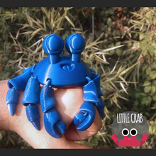 Crabe articulé art jouet animal mignonne kawaii 3d print model - Mito3D