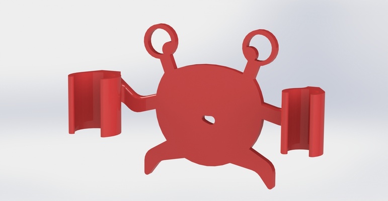 krabbe halter unterstützung gadget spielzeug 3d print model - Mito3D