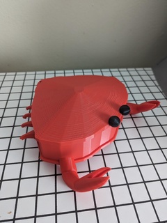 crab jewelry trinket box 3d print model - Mito3D