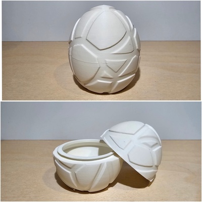 incrinato uovo pasqua 3d print model - Mito3D
