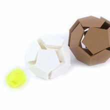 incrinato piatti uovo puzzle coordinata dodecaedro ad incastro trisezione 3d print model - Mito3D