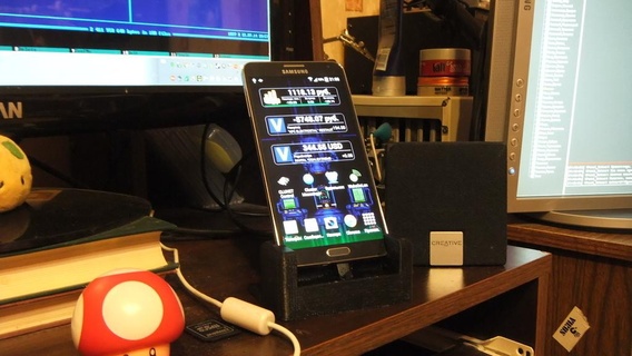 cradle galaxy note 3 phone samsung 3d printing 3d print model - Mito3D