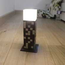 mestiere torcia elettrica gadget lampada luce Minecraft gioco ufficio decorazione illuminazione 3d print model - Mito3D