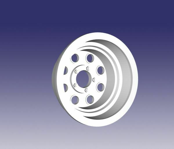 cragar 8 buco ruota vari cragar 8 buco trascinare ruota 3D print model - Mito3D