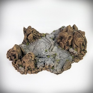 craggy hill hills rocks terrain terrainify scatter miniatures dnd d&d wargaming rpg roleplayinggame 3d print model - Mito3D