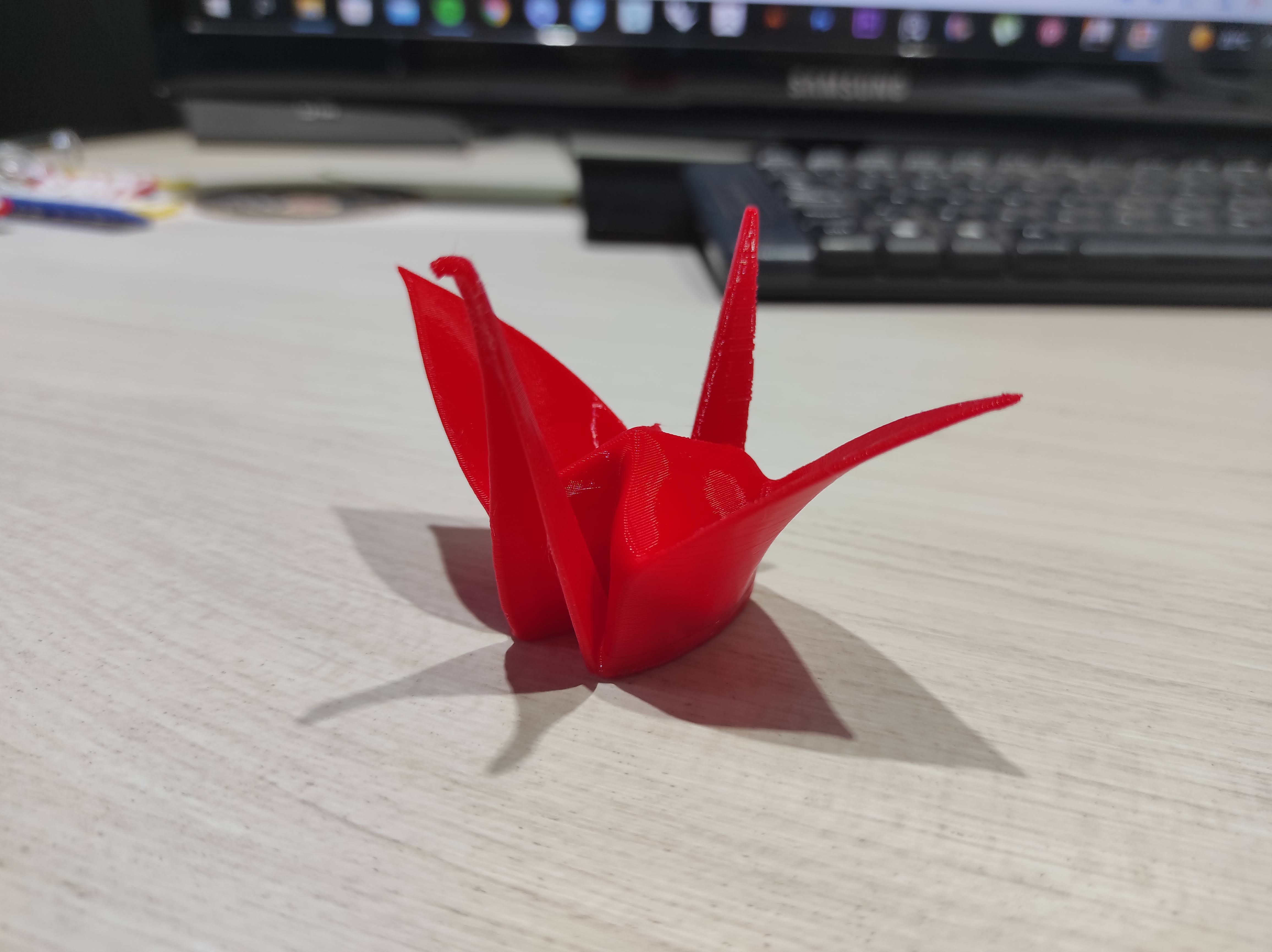 vinç Japon kağıt katlama sanatı kesiği Japonya Sanat 3D print model - Mito3D