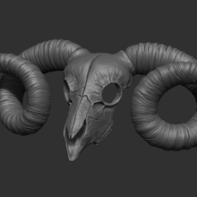 crane devil goat 3d print model - Mito3D