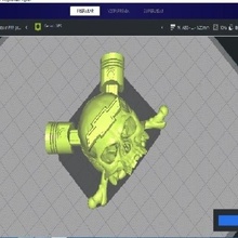craneo chevi a arte cranio chevrolet 3d print model - Mito3D