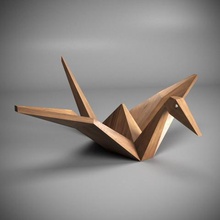 crane home art toy low poly decor figure 3d print model - Mito3D