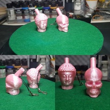 cranio bocchino + buddha testa vari shisha narghilè ugello bong 3d print model - Mito3D