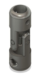 crank drive knee brace handle component 3d print model - Mito3D