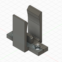 manivelle manipuler soutien volets 3d print model - Mito3D