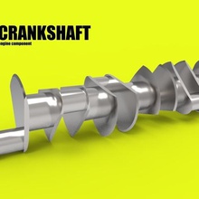 crankshaft car engine component tool educational industrial design 3d model automotive low poly printing 3d print model - Mito3D