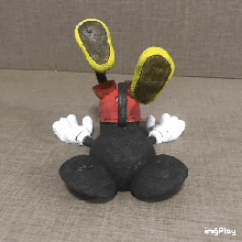 choque ratón Arte Mickey disney juguete 3d print model - Mito3D